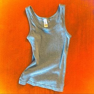 Light Heather blue Ribbed No Boundaries Tank Top late 90s